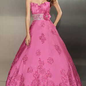 Paparazzi by MoriLee 8710 Rose Ballgown 12